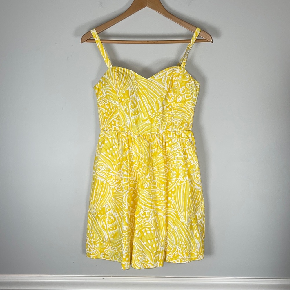 Lilly Pulitzer Yellow Christine Sundress 6